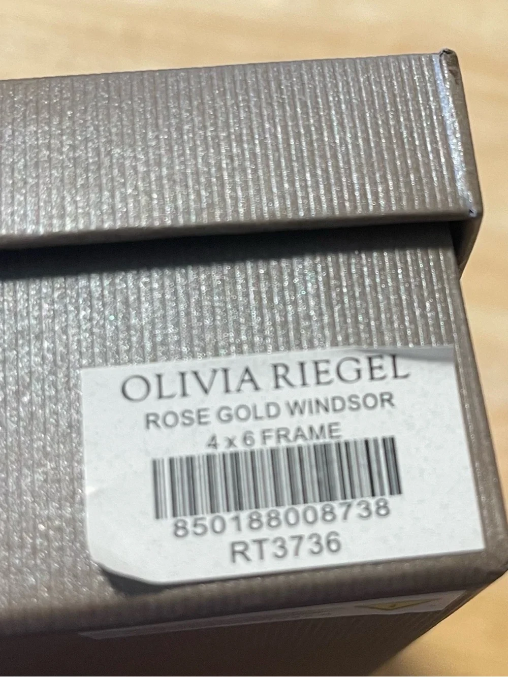 Olivia Riegel Rose Gold Windsor 4x6 Photo Frame New In Box!  RT3736